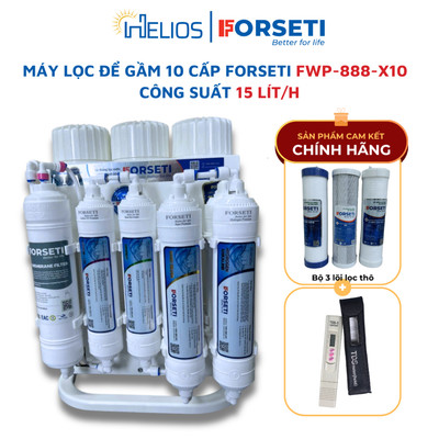 [KÈM QUÀ TẶNG] Máy lọc nước Forseri để gầm FWP-888-X10 10 cấp công suất 15 lít/giờ - Bảo hành 2 năm