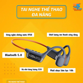  Tai Nghe Thể Thao Tai Nghe Chạy Bộ Dẫn Truyền Xương S10 – Chống Nước IPX8 32GB Dùng Cho Chạy Bộ bơi lội trail 