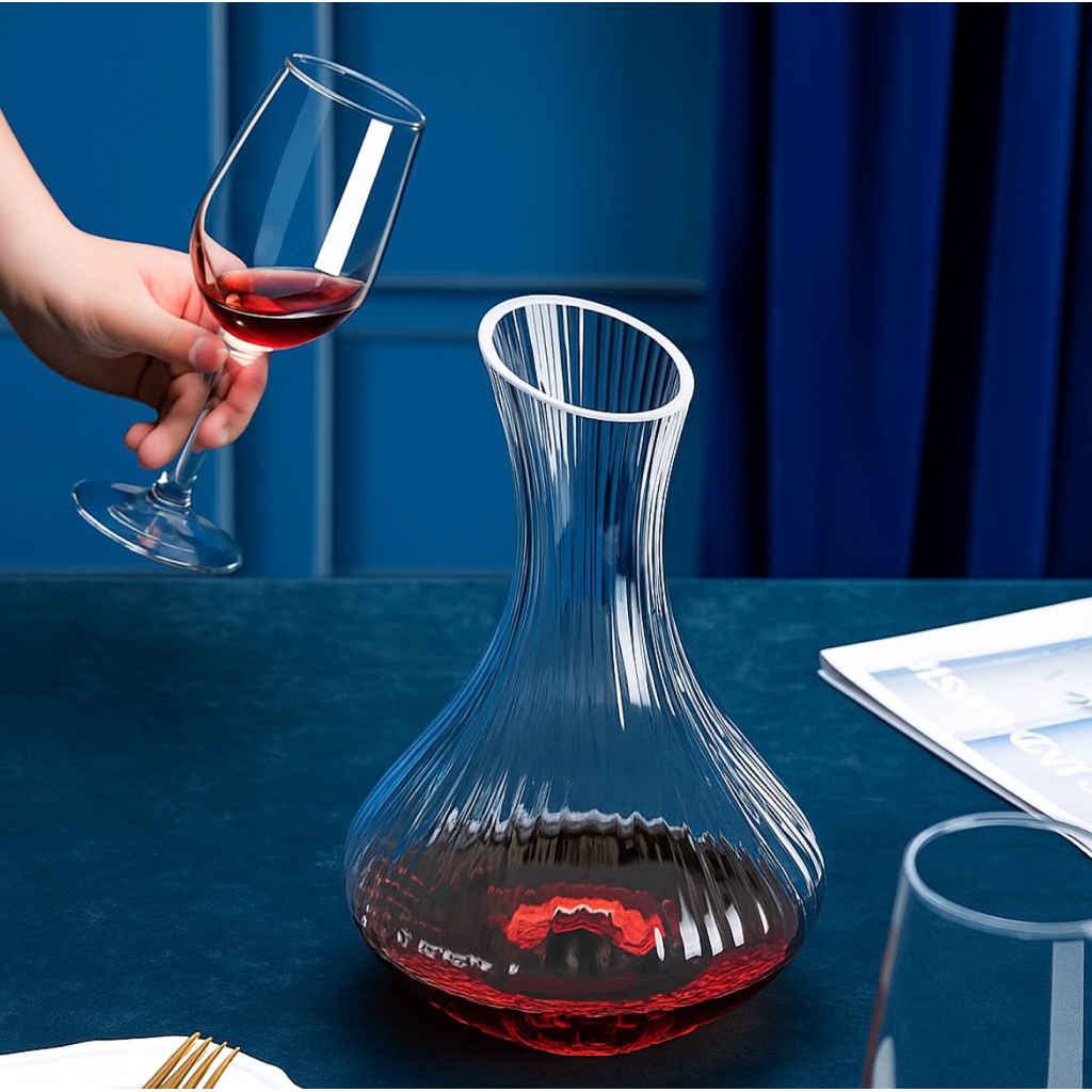 Bộ bình  và 4 ly vang đóng hộp quà tặng HJL3