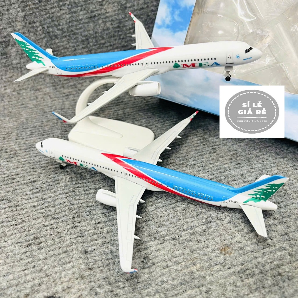 Mô Hình Trưng Bày Máy Bay MEA Airbus A321 Hãng hàng không quốc gia Lebanon | Phiên Bản Cao Cấp Tỉ Lệ