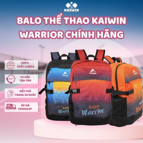 Balo Thể Thao Kaiwin Warrior Chính Hãng | Chống Thấm Nước, Dung Tích Rộng, Đeo Êm Vai
