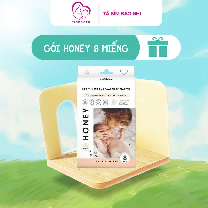 [GÓI HONEY DÙNG THỬ] Bỉm HONEY PREMIUM Gói Nhỏ Tiện Lợi
