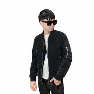  Áo Khoác Phao Nam Nữ,Áo Phao Bom Ber Trần Quả Trám Phối Túi Khóa 