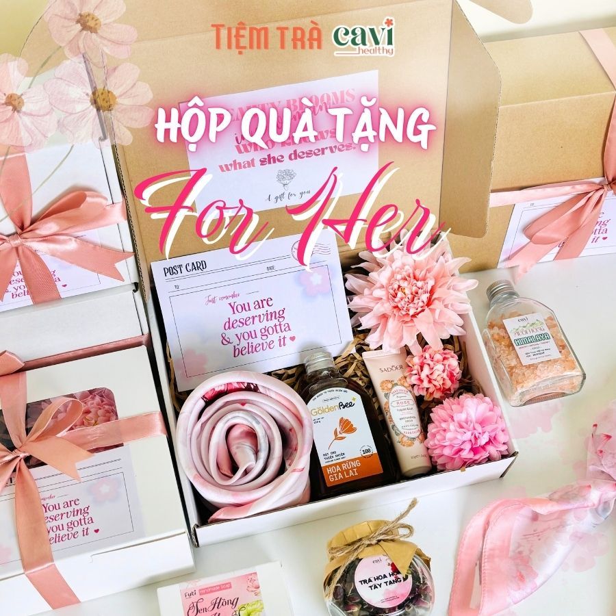 Set Quà Tặng Sức Khỏe, Trà Hoa Sấy Lạnh, Quà Tặng Ý Nghĩa, Tinh Tế, Chỉn Chu