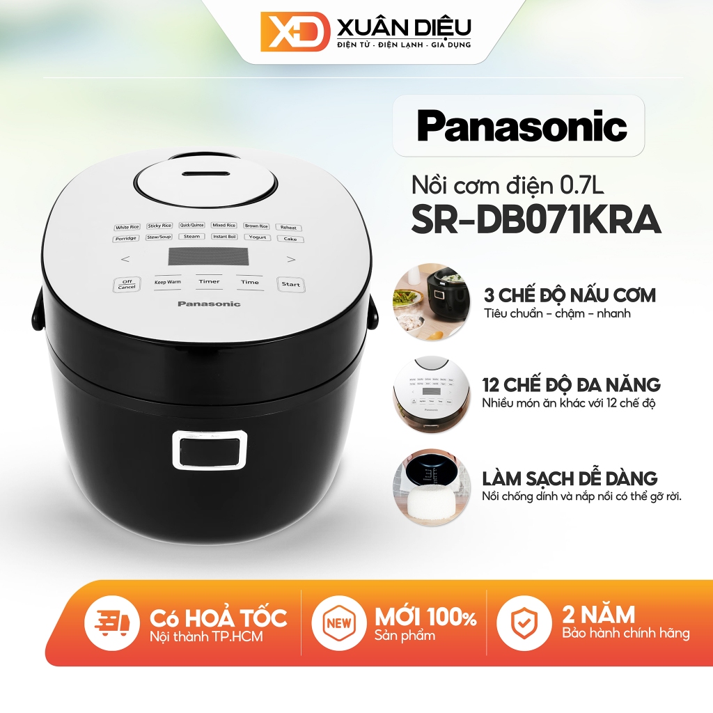 Nồi cơm điện tử Panasonic PANC-SR-DB071KRA 0.7L - Hàng chính hãng