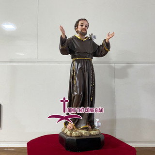 Tượng Thánh Phanxico Assisi 50cm composite