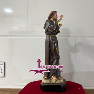 Tượng Thánh Phanxico Assisi 50cm composite