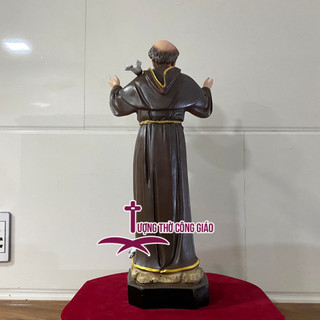 Tượng Thánh Phanxico Assisi 50cm composite