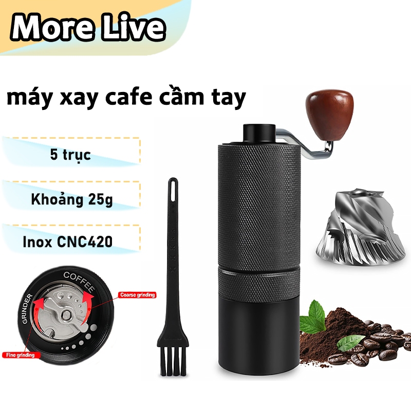 máy xay cafe cầm tay,cối say cafe mini máy xay cà phê bằng tay cối xay cafe CNC 5 trục，Máy xay hạt cafe Sạc USB