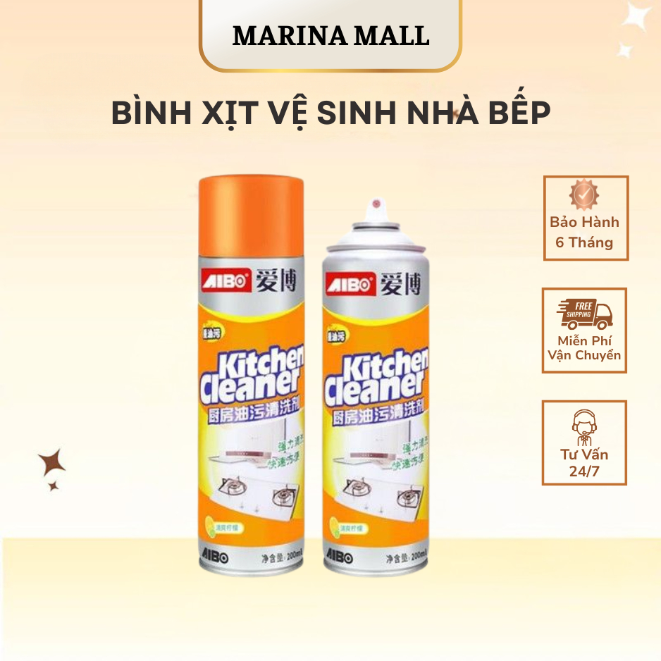Chai Xịt Tẩy Bếp Đa Năng Kitchen Cleaner 500ml, Chai Xịt Tẩy Rửa Nhà Bếp Đa Năng