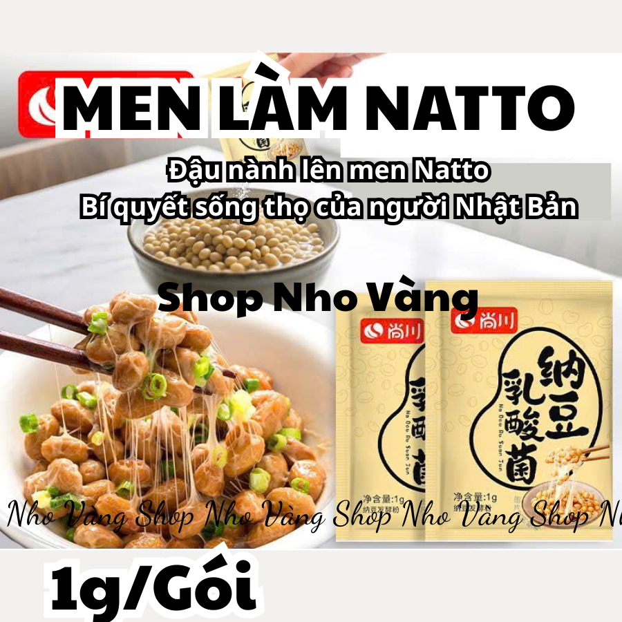 men làm natto đậu nành lên men tại nhà món ăn truyền thống Nhật 1g