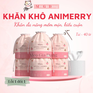  Combo 4 Túi khăn mặt khô đan năng Giấy lau mặt dùng 1 lần vải mềm mịn dày dặn 1 Túi ~40 miếng 
