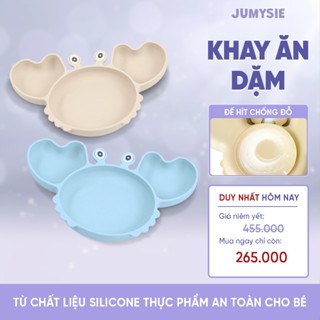  Khay Ăn Dặm Silicone Jumysie Có Phân Ngăn Khoa Học Kiểu Dáng Đáng Yêu 