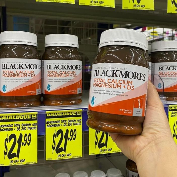 PQS - Total Canxi + Megie + D3 Blackmores 200v