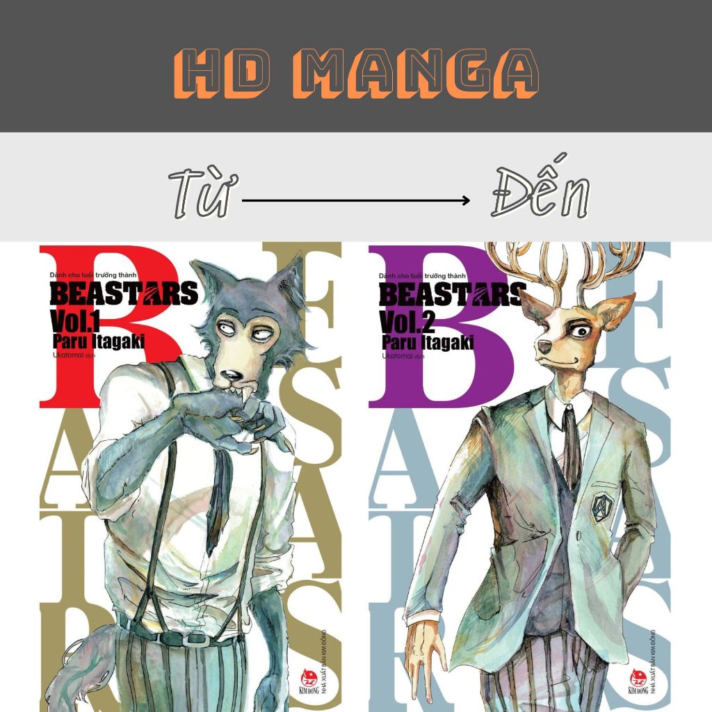 Truyện tranh - Beastars - Tập 1 2 3 4 5 - NXB Kim Đồng