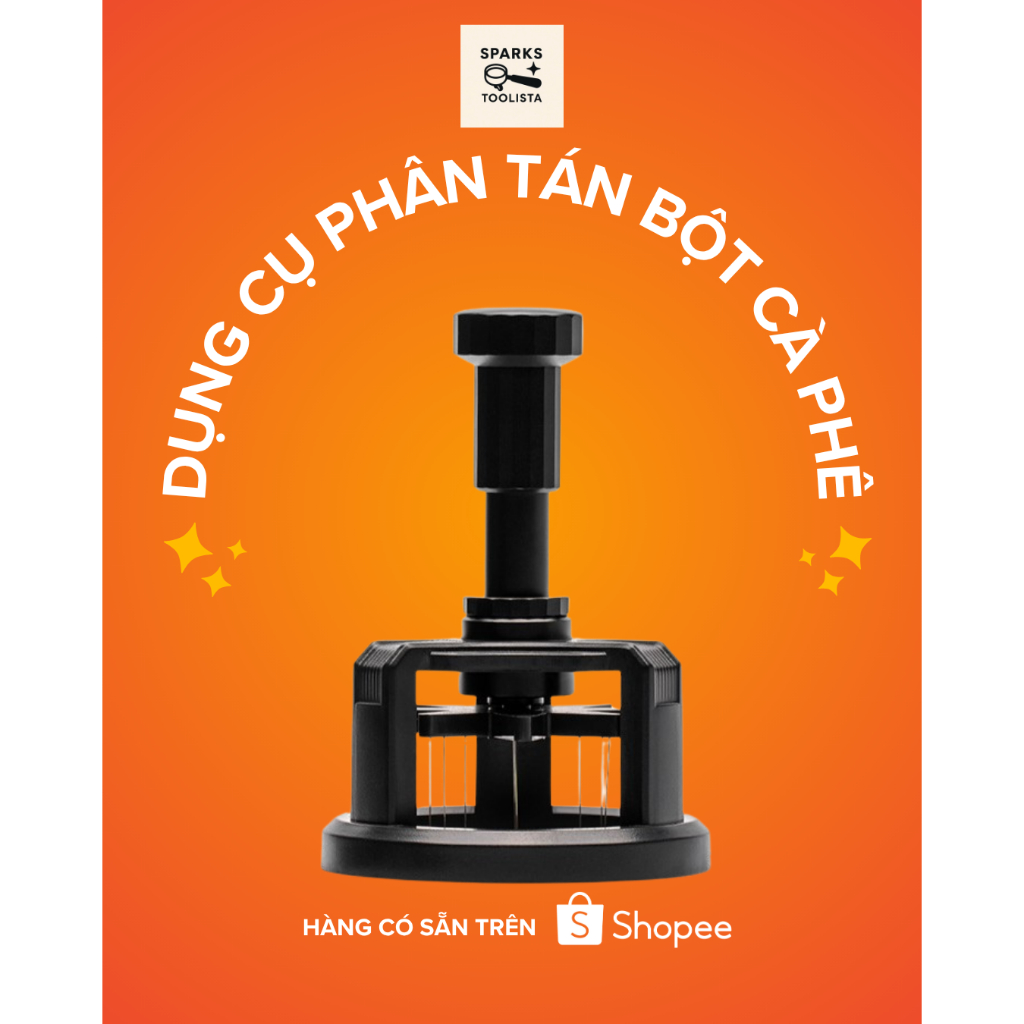 Dụng cụ khuấy bột cà phê WDT Tool 58mm – Nhấn chống vón cục