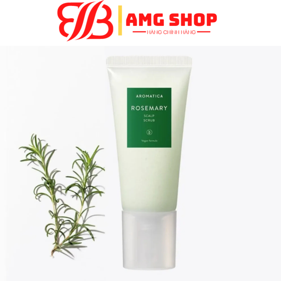 Tẩy Tế Bào Chết Da Đầu Hương Thảo Aromatica Rosemary Scalp Scrub 165g chính hãng