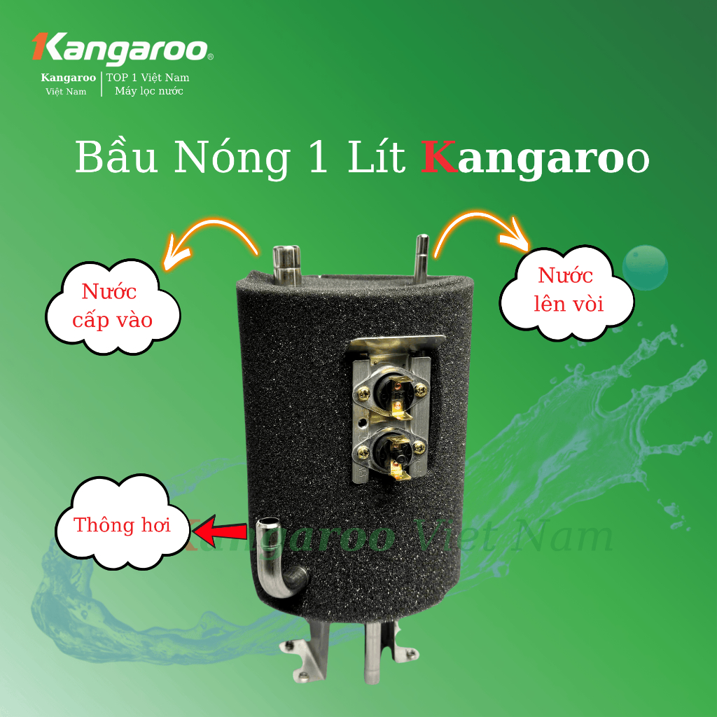 Bầu Nóng 1 Lít Máy Lọc Nước Kangaroo KG10A3 10A3