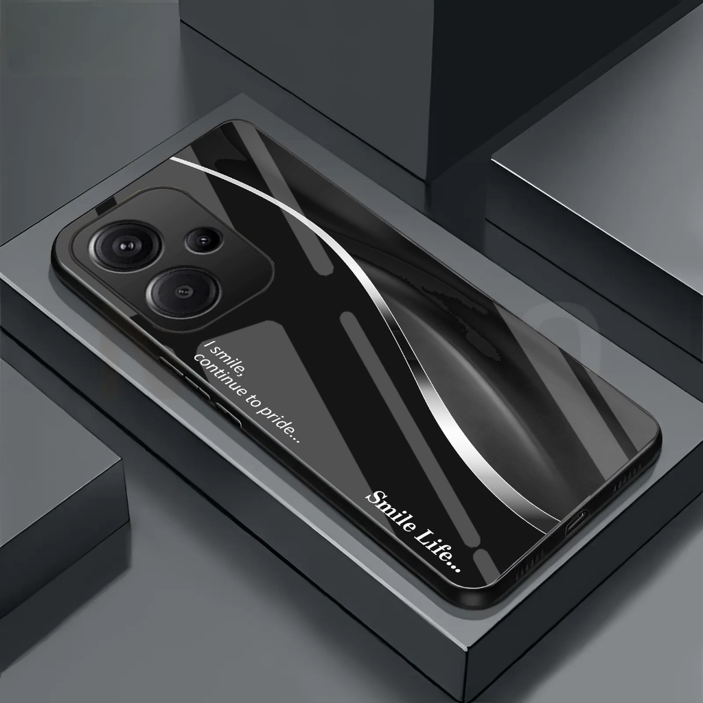 Ốp lưng XIAOMI REDMI 13/ REDMI 13X Mặt lưng kính tráng gương, sang trọng, độc đáo