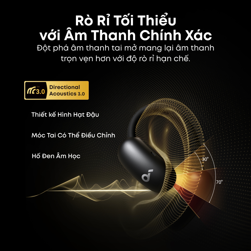 soundcore AeroFit 2 Anker, Open-Ear Headphones, 4 Adjustable Positions for Every Ear Size, 2x Richer Bass, Hi-Res A3874 | BigBuy360 - bigbuy360.vn
