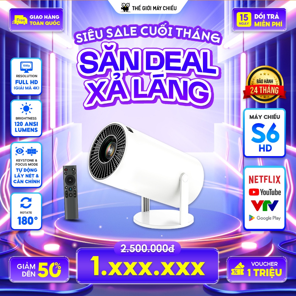 [Máy Chiếu Mini S300 ] MÁY CHIẾU HD - HỖ TRỢ FULL HD