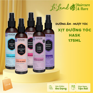  Xịt dưỡng tóc Hask Keratin 5-in-1 Leave-in Spray 175ml đủ dòng cho tóc hư tổn tóc xoăn 