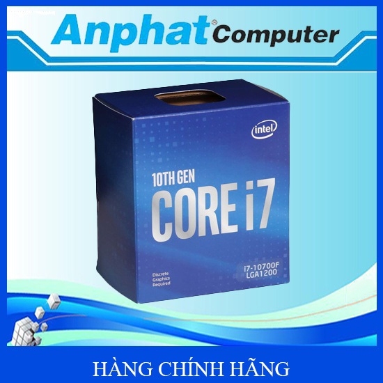 Bộ vi xử lý CPU Intel Core i7-10700F up to 4.8GHz, 8C/16T, 16MB Cache, Socket 1200 - Hàng Chính Hãng