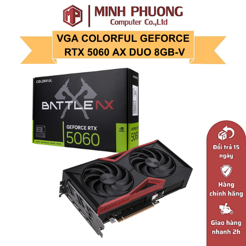 VGA Card Màn Hình Colorful GeForce RTX 5060 Battle AX DUO 8GB-V