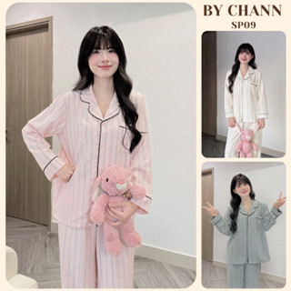  Bộ Đồ Ngủ BY CHANN  SP09  áo dài quần dài chất liệu đũi mềm  có bigsize 80kg  
