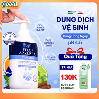  Dung Dịch Vệ Sinh Phụ Nữ FELCE AZZURRA Cân Bằng Độ PH Hương Nước Hoa Cổ Điển Xuất Xứ Ý Dưỡng Ẩm Làm Sạch Khử Mùi 250ml 