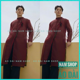  Áo Dài Cách Tân Nam 4 Tà Chất Liệu Voan Tơ Cao Cấp Trẻ Trung Mặc Lễ Tết 