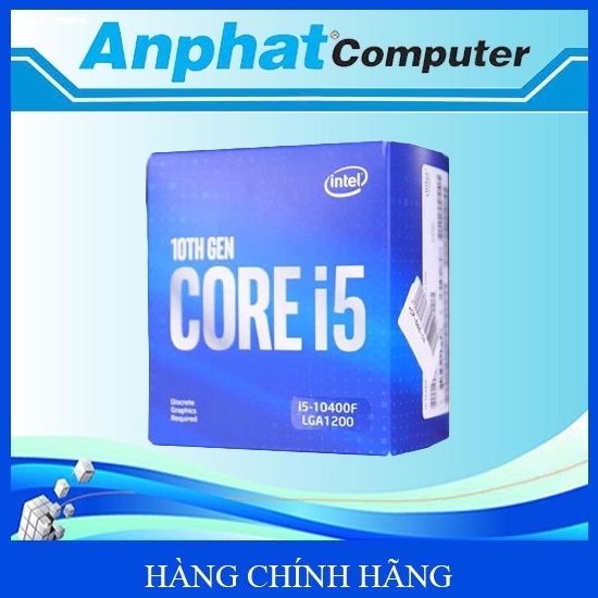 Bộ vi xử lý CPU Intel Core i5-10400F up to 4.3GHz, 6C/12T, 12MB Cache, Socket 1200 - Hàng Chính Hãng