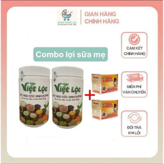  Combo lợi sữa sau sinh gồm ngũ cốc lợi sữa việt lộc và cốm lợi sữa mummilk đông trùng hạ thảo 
