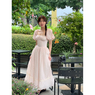  Andy dress dáng dài tay phồng 