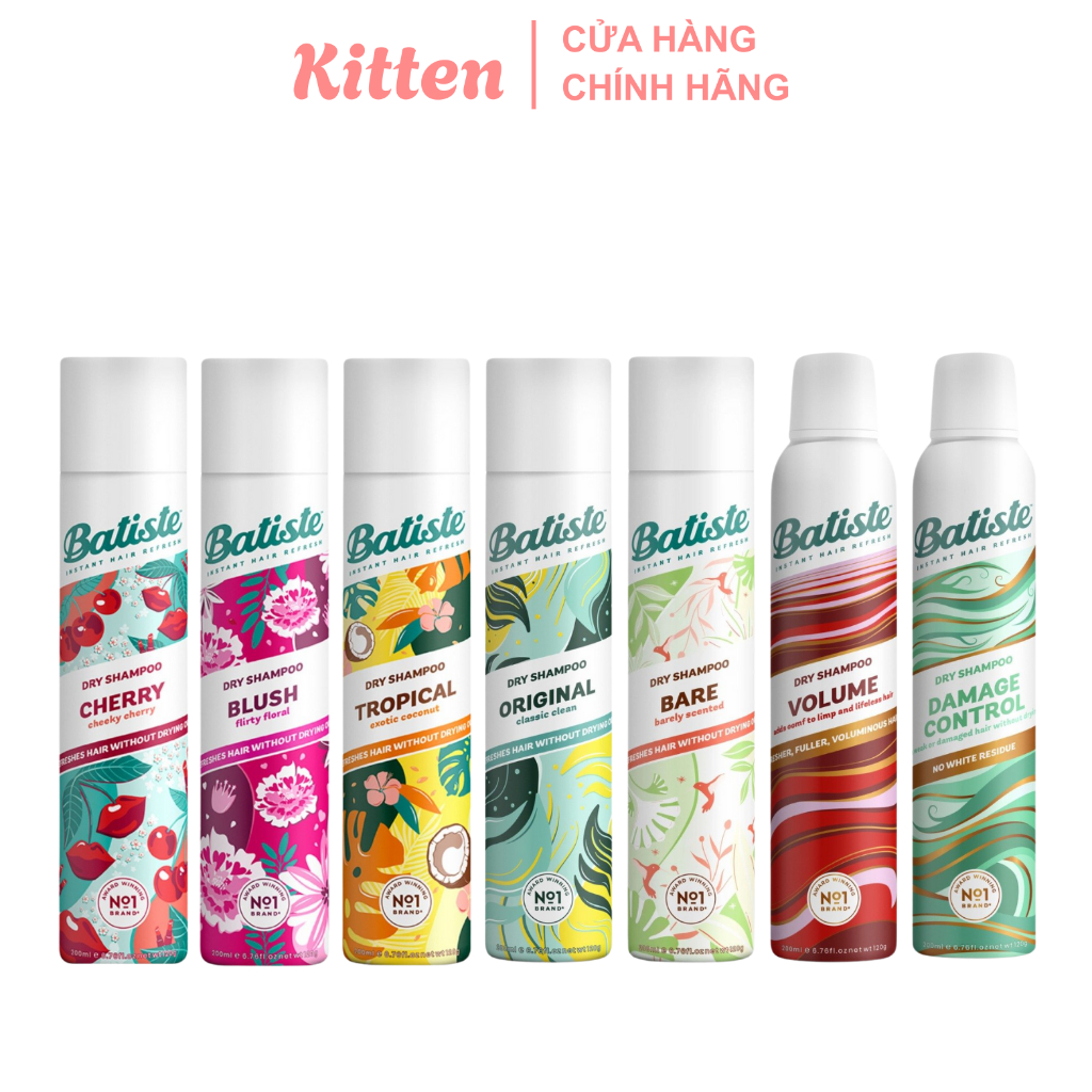 Dầu gội khô Batiste Dry Shampoo