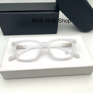 Gọng kính Chrome Hearts Cox Ucker TRẮNG NHÁM 2273 