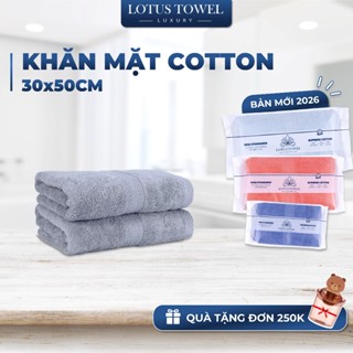  Khăn mặt CHÂU ÂU 30x50cm 100% COTTON siêu Mềm Mại Thấm Hút dày dặn - LOTUS TOWEL 