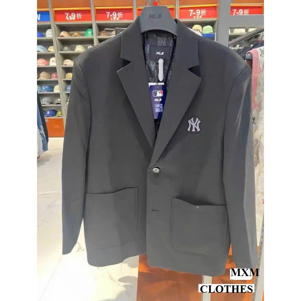 Áo blazer MLB NY fulltag chuẩn, áo vest MLB nam nữ cao cấp