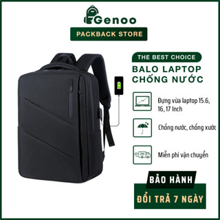 Balo Laptop 15.6 VÀ 17 Inch Công Sở Nam Nữ Cao Cấp Balo Đi Học Đi Làm GENOO Chống Sốc, Chống Nước
