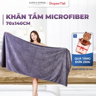  Khăn tắm Spa 70x140cm LOTUS TOWEL 100% Microfiber Cao Cấp Mềm Mịn Thấm Hút Không Ra Màu 