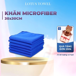 Khăn lau Spa 30x30cm LotusTowel 100% Microfiber Cao Cấp Mềm Mịn Thấm Hút Không Ra Màu