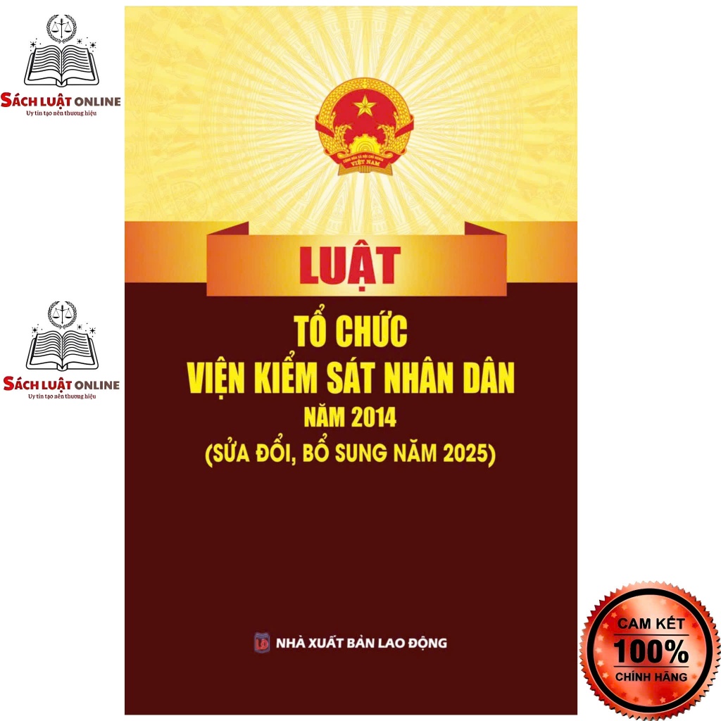 Sách - Luật tổ chức Viện kiểm sát nhân dân (NXB Lao động)