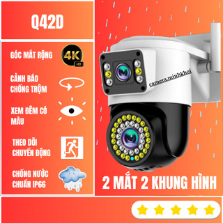 Camera yoosee 2 Mắt FHD Siêu Nét - Chống Nước - Xem đêm có màu