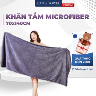 Khăn tắm Spa 70x140cm, 100% MICROFIBER, siêu mềm mịn, thấm hút, dày dặn - LOTUS PREMIUM