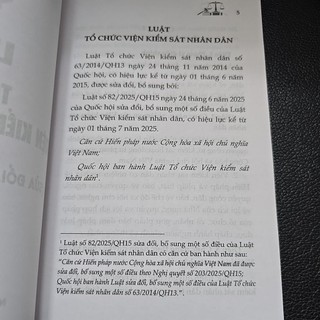 Sách - Luật tổ chức Viện kiểm sát nhân dân (NXB Lao động)
