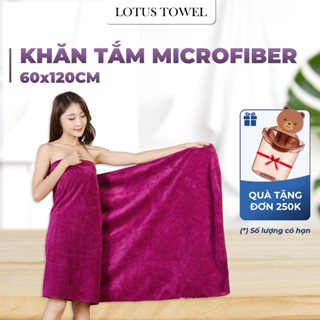  Khăn tắm Spa Lotus 60x120cm 100% MICROFIBER Cao Cấp Mềm Mịn,Chuyên Dụng Khách Sạn Spa Resort 