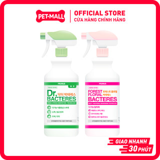  Xịt khử mùi diệt khuẩn nước tiểu chó mèo Prunus Dr.BACTERES 700ml nhập Hàn Quốc Petmall 