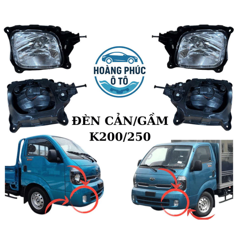 [HÀNG CHUẨN] Đèn gầm đèn cản xe THACO KIA K250 K200 BONGO 3 K200S K250L K149 kèm sẵn bóng đèn