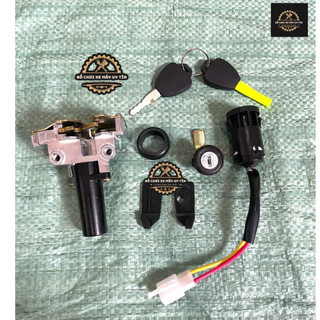 Bộ ổ khóa xe điện cap A, Pega, Hk bike, Fuji, full phụ kiện dễ dàng lắp đặt