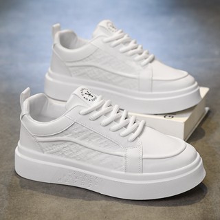 Giày Nam Sneakers MQ30 Thể Thao Full Trắng, Đen Đế Cao 5cm Hàn Quốc